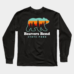 Beavers Bend State Park Oklahoma Camping Hiking Bear Long Sleeve T-Shirt